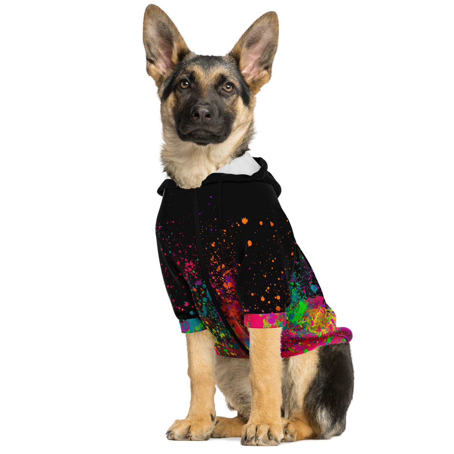 Paint Explosion - Athletic Dog Hoodie