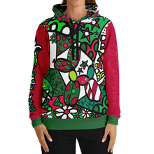 Load image into Gallery viewer, Bright Red and Green Christmas Hoodie - Balloon Dog Fashion