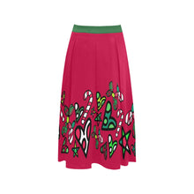Load image into Gallery viewer, Christmas Jumble - Mid Length Pleated Skirt