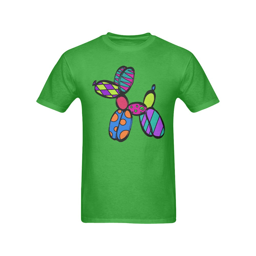 Patchwork Pup on Green - Classic Men's T-Shirt