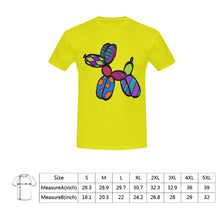 Load image into Gallery viewer, Patchwork Pup on Yellow - Classic Men&#39;s T-Shirt