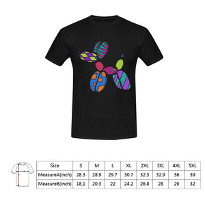 Patchwork Pup on Black - Classic Men's T-Shirt