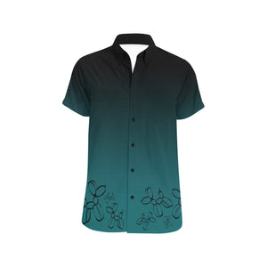 Deep Teal - Nate Short Sleeve Shirt (Small-5XL)