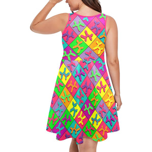 Balloon twister dress with fun colourful balloon animals