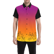 Load image into Gallery viewer, Fandango Sunrise Black Sleeves - Nate Short Sleeve Shirt (Small-5XL)
