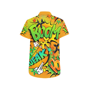 Party shirt in orange and green balloon dog design