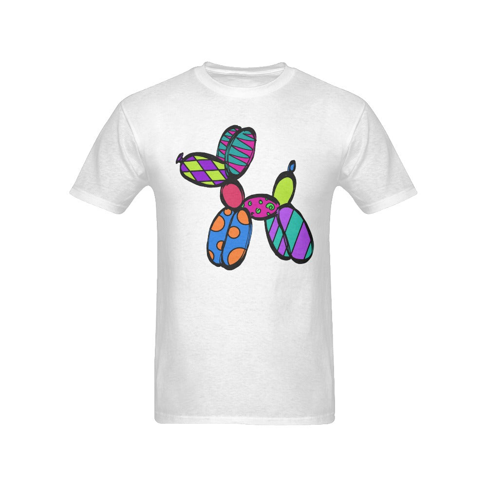 Patchwork Pup on White - Classic Men's T-Shirt