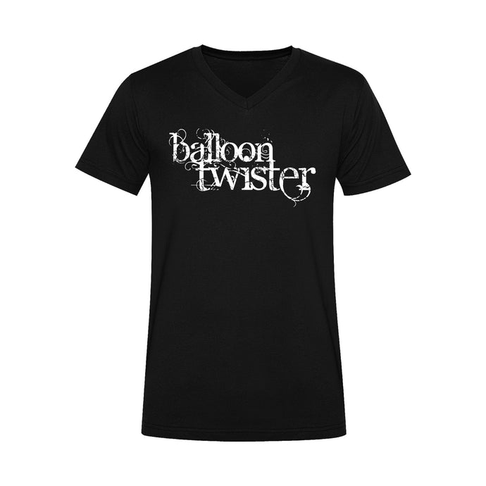 Balloon Twister T-Shirt Black V-Neck