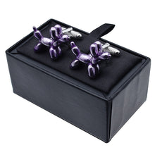 Load image into Gallery viewer, Balloon Dog Cufflinks - Purple