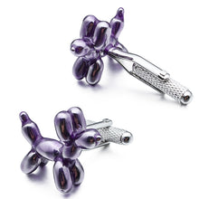 Load image into Gallery viewer, Balloon Dog Cufflinks - Purple