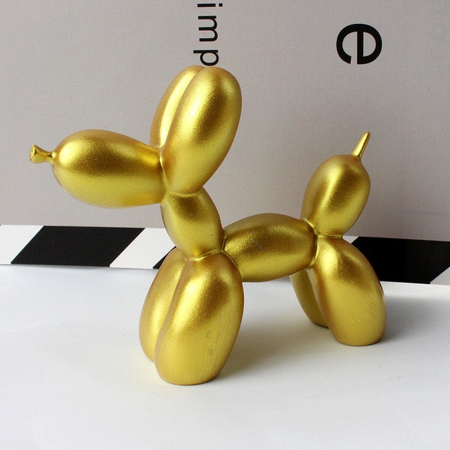 Golden Balloon Dog Statue