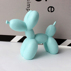 Pastel Blue Balloon Dog Statue