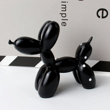 Load image into Gallery viewer, Black Balloon Dog Statue (with white polka dots)
